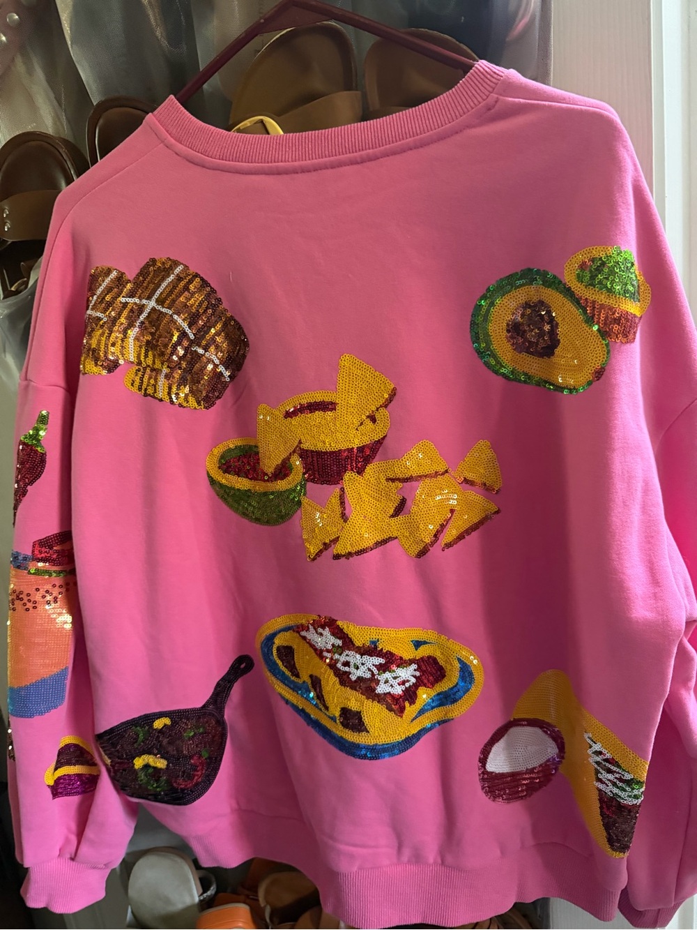 Queen of Sparkles Mexican Food Sweatshirt - Picture 1 of 3